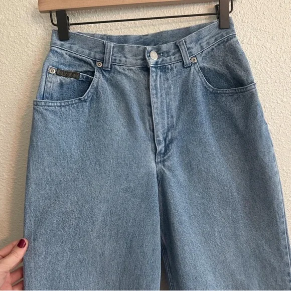 Vintage 90s Jones New York Sport Mom Jeans Rigid Denim Retro Classic - Picture 9 of 10